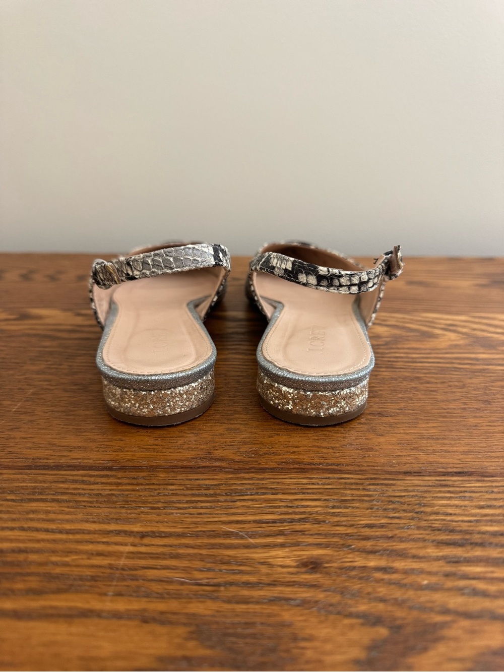 J.Crew Snakeskin Leather Slingback Flats - Picture 4 of 4